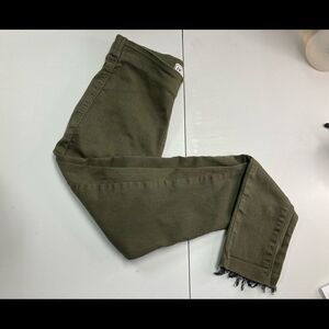 FREE PEOPLE, Women’s Jeggings, Green,Sz 26,stretch Inseam 26”
